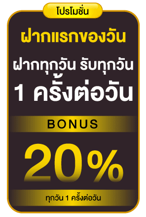 โบนัส20%